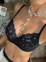 Autumn and Winter New Ultra-Thin Lace Bra for Women, Sexy and Figure-Flattering, Anti-Sagging, Pure Desire Style