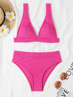 Sexy Bikinis 2025 Women Solid Swimsuit Women Padded Swimwear Female Beachwear Bathers Bathing Swimming Swim Suit