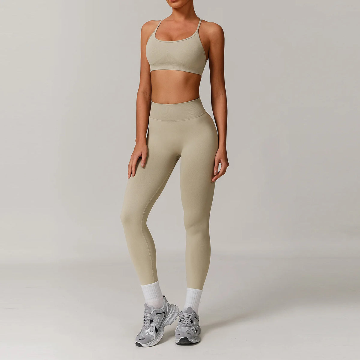 2/3PCS Yoga Set Women Workout Set Seamless Sportswear Gym Clothing Fitness Long Sleeve Crop Top High Waist Leggings Sports Suits