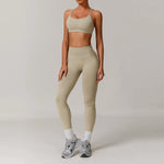 2/3PCS Yoga Set Women Workout Set Seamless Sportswear Gym Clothing Fitness Long Sleeve Crop Top High Waist Leggings Sports Suits