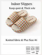 Breathable Cotton Linen Slippers For Women Men Summer Autumn House Shoes Anti-slip Keep Quiet Couples Home Floor Flax Slides