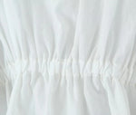 Foridol Tie Up Ruffles Lantern Sleeve White Blouse Women Spring Fashion Pelpum Top 2025 Summer O Neck Beach Casual Chic Blusa