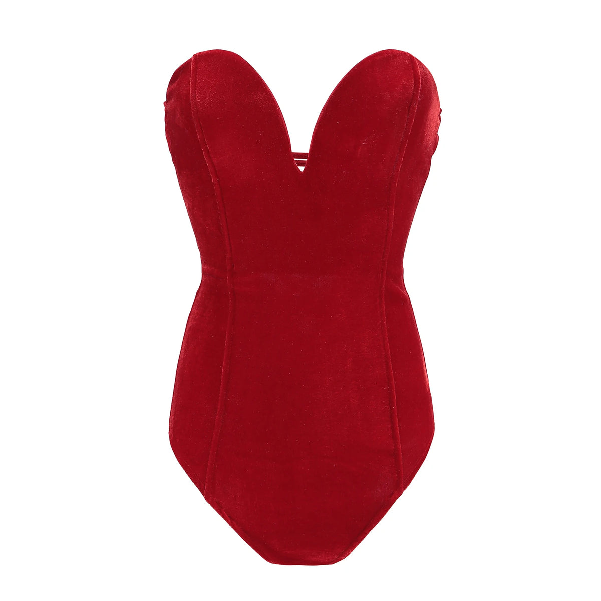 hirigin Women Strapless Neck Bodysuit Sexy Back Lace Up Bodysuit VelvetShapewear Bodycon Leotard Romper Jumpsuit Hot Sale