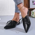 Women's Slippers Flats Sandals Pointed Toe Mule Shoes Summer 2026UpShoes Sexy Slides
