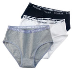 2PCS/Set Cotton Panties Women High Waist Briefs Tummy Control Panty Female Breathable Solid Color Lingerie M-2XL Underpants