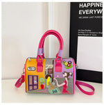PU New Personality Stylish Shoulder Bags Design Patchwork Zipper 2025 Hot Sale Women's Bags Retro High Quality Women's Bags