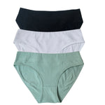 3Pcs/Set Cotton Panties Women Low Waist Briefs Solid Color Underwear Comfort Breathable Panty Sexy Lingerie M-XL Intimates