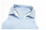 Women's Tracksuit Yoga Set 2 Pieces High Waist Pleate Pocket Skort Fitness Suit Turn Down Collar V Neck Slim Tank Top Sporstwear