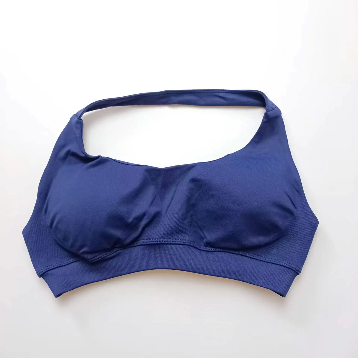 NCLAGEN Women Seamless Halter Sports Bra High Support Push-up Open Back activewear Gym Tank Top Fitness Yoga Workout Brassiere