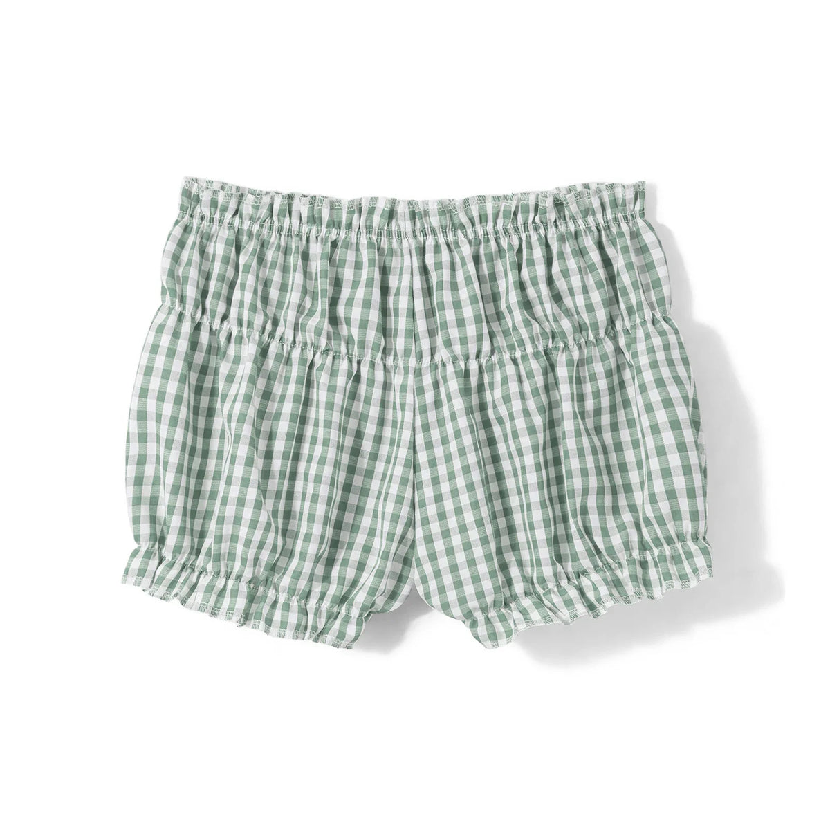 Women Summer Ruffle Shorts Casual Plaid Print Elastic Waist Short Pants for Beach Nightclub Bloomers Streetwear