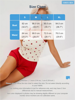 Sexy Heart Print Camisole Pajama Set for Women – Summer 2-Piece Cotton Sleepwear Loungewear