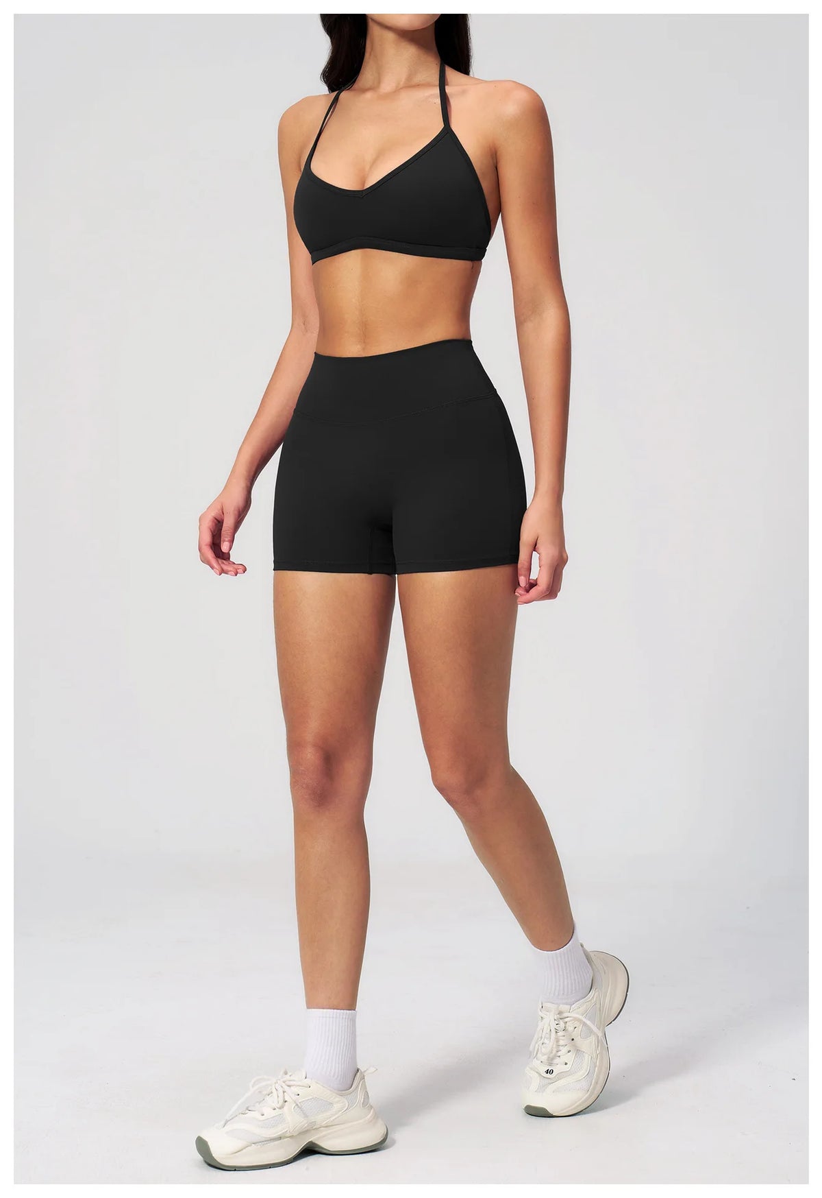 New Tight Yoga Set Women Breathable Quick Drying Sports Bra High Waist Shorts Fitness Suit Outwear Leisure Workout Gym Tracksuit