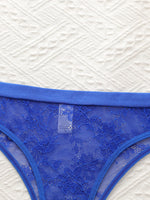 Women's sexy embroidered lace floral underwear with low waist and no marks easy to wash and dry triangular underwear C2456