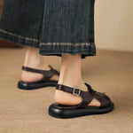Spring and Summer New Model Fashion Low Heel Women's Shoes Fish Mouth Open-toe Buckle Casual Student Women's Sandals High 2.5cm
