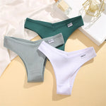 5Pcs/set Women Cotton Brazilian Panties Waffle Style S-XL Underpants Ladies Cotton Underwear Comfortable Soft Female Lingerie