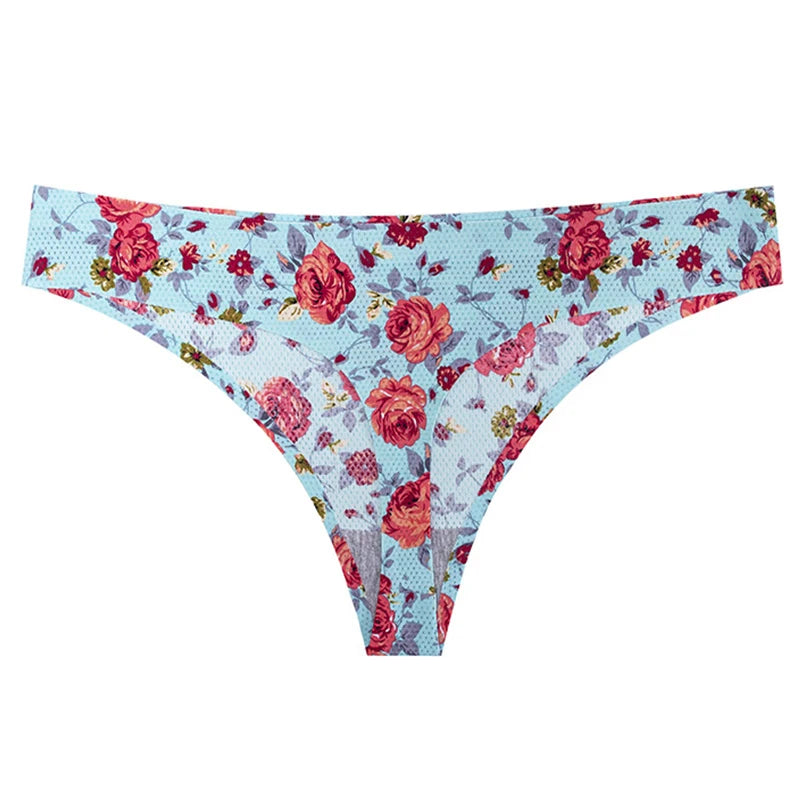 Women Thongs Fashion Floral Panties XS-XL Female Underpants Ladies Sexy Underwear Women Bikini Panty New Panties For Woman 2022