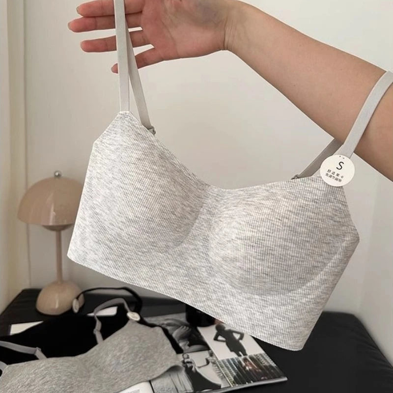 Comfortable Seamless Bras Soft Support Push-Up Bra for Women Small Bust Anti-Sag Underwire Women's Intimates