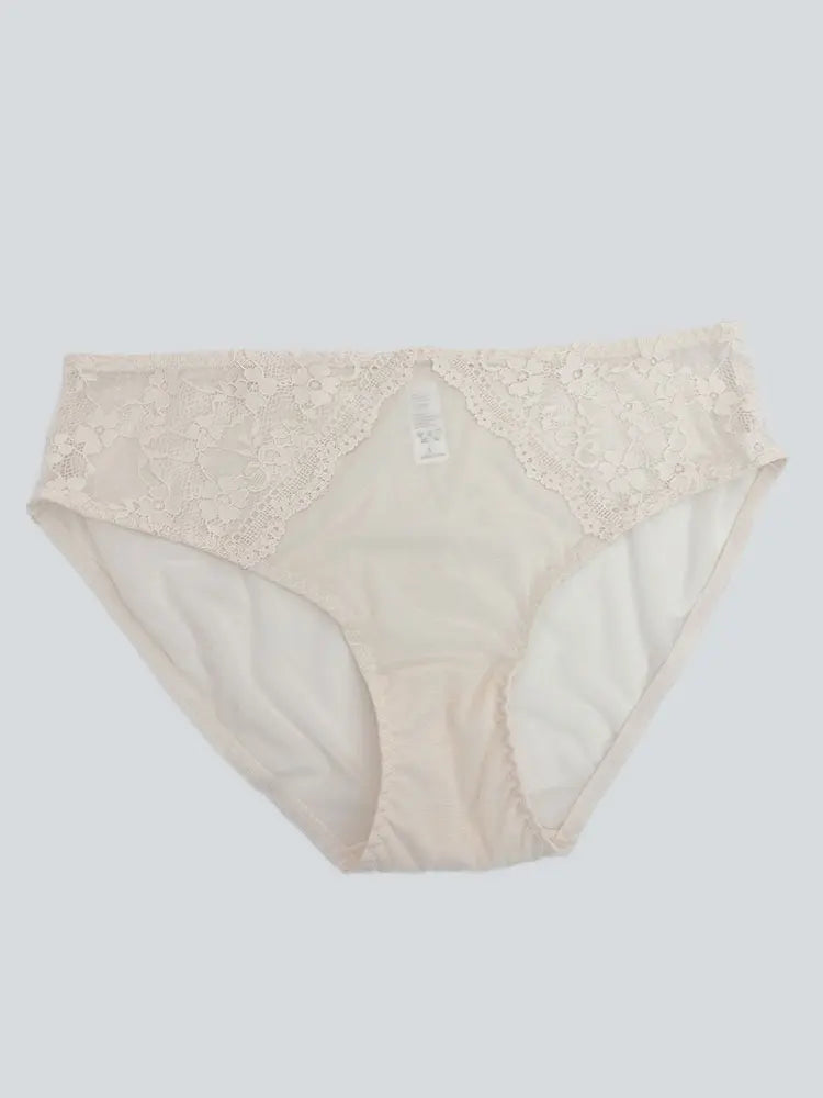 Sexy Underwear, Ultra-Thin Breathable Hollow Lace Underwear, Pure Cotton Crotch, Low-Waist Butt-Lifting Women's Briefs