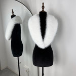 Trendix Black Knit Cardigan For Women Winter Detachable Faux Fur Collar Short Tops Street Slim Party Elegant Outerwear Top Femme