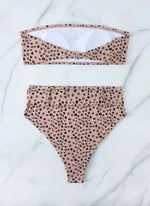 Neon Yellow High Waist Bikini 2024 New Belt Women Sexy Two Piece Swimsuit Push Up Swimwear Female Bathing Suit Summer Beachwear