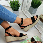 Sommer Platform Sandals 2020 Fashion Women Strap Gladiator Sandal Wedges Shoes Casual Woman Peep Toe espadrille femme ghn7