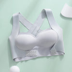 M-6XL Vest Women Seamless Underwear 2 In 1 Solid Adjustable Underwireless Bra Front Buckle Sexy Latex Shapers Humpback Corrected