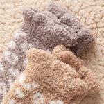 Fashion Coral Fleece Thick Socks Women Foot Cute Leopard Sock Funny Girls Breathable Warm Casual Socks Winter