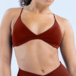 Vision Twist Sports Bra Push Up Seamless Yoga Bra Padded Gym Underwear Cross Thin Strap Workout Top Fitness Running Sportswear