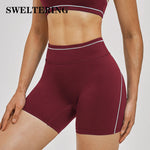 Women High Waist Yoga Shorts Cycling Sports Shorts Gym Workout Shorts Push Up Fitness Sports Shorts Female Cycling Short Tights