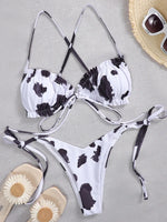 Sexy Ruffle Frilled Micro Thong Bikini 2025 Women Swimwear Female Swimsuit Two-pieces Bikini set String Bather Bathing Suit Swim