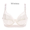 B C D Cup 75-105 Big Size Wire Free Bra Push Up Bra Lace Hollow Out Wireless Lace Underwear Sexy Ultra Thin Transparent Bra 105D