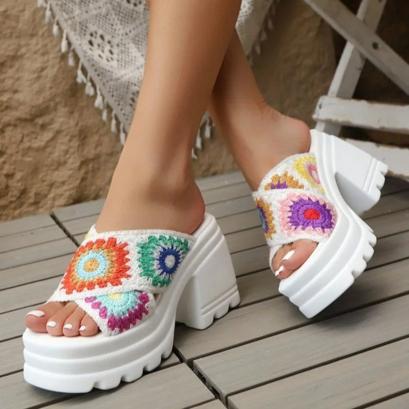 Women's Platform Wedge Sandals Women's Summer Sandals Slippers Outdoor Indoor Beach Shoes
