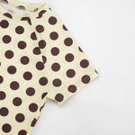 2026 Summer Women's Tops Round Neck Short Sexy Polka Dot T-Shirt Tops