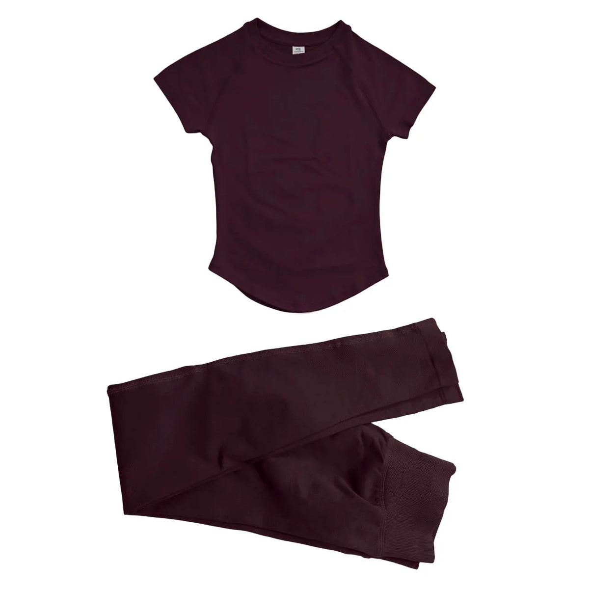 NCLAGEN Women's Fitness Suit 2 Piece Short Sleeve Top And Seamless Leggings Yoga Set Gym Clothes Workout Athleticwe Sport Outfit