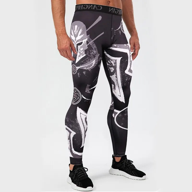 Men's Sports Pants Compression Quick Drying Fitness Leggings Men's Sportswear Training Basketball Leggings Gym Running Pants