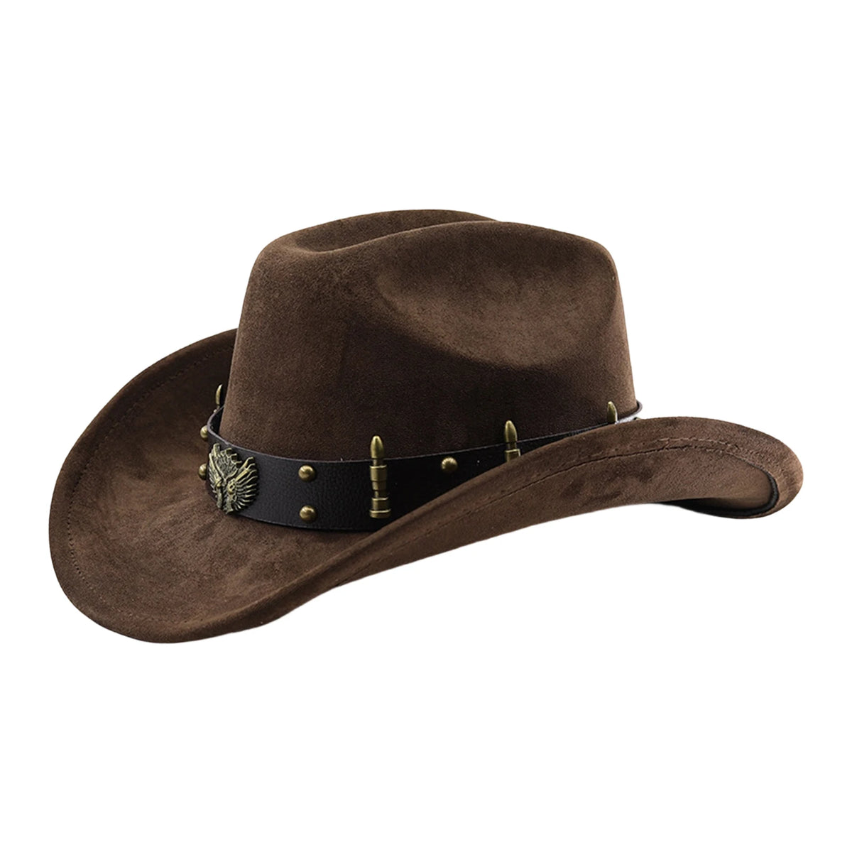 Summer Women Men Felt Cowgirl Hat with Belt Stylish Western Hat Casual Jazz Caps for Outdoor Party Club