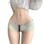 Summer Sexy Hotpants Women's Elastic Low Waist Denim Shorts Female Streetwear Club Bra Sexy Mini Jean Hot Pants Charming 13O1