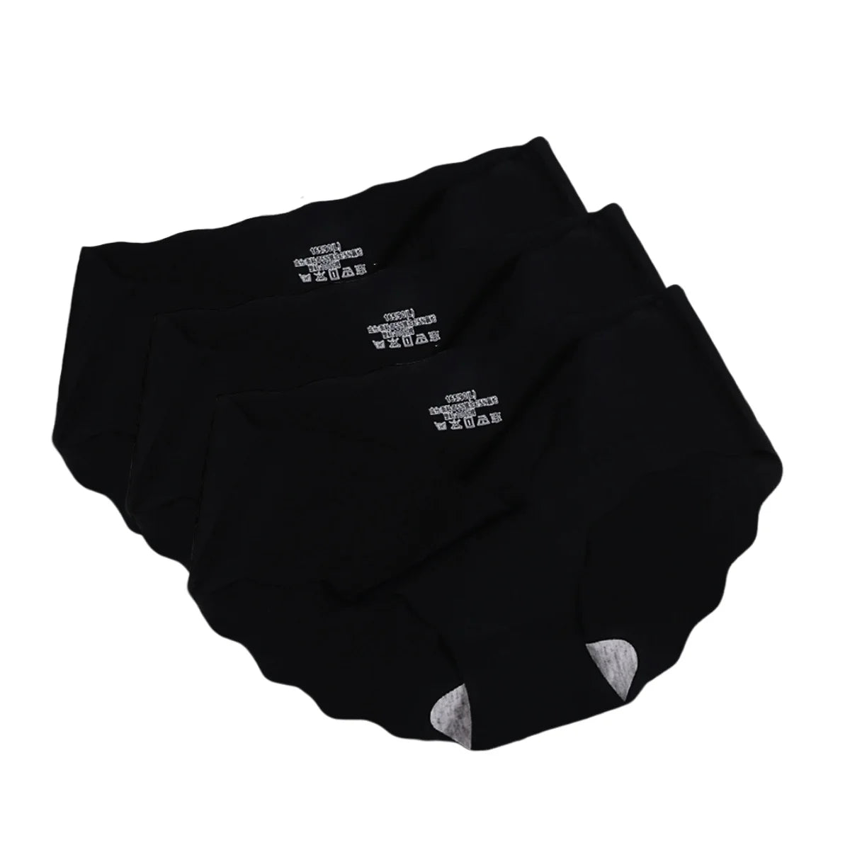 3Pcs/Set Seamless Ice Silk Panties Women Low Waist Briefs Female Underpants Invisible Underwear Sexy Lingerie M-XL Intimates