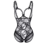 Erotic underwear for men, sexy purple pajamas, lace jumpsuit, open and easy to take off