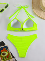 Sexy Push Up Bikini 2025 Women Swimsuit Two Piece Swimwear Female Thong Bikinis Set White Swim Bathing Suits Brazilian Biquini