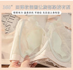 Plus Size Wireless Bra Women Summer Thin Minimizer Large Bust Support Side Coverage Anti Sagging Adjustable Straps Comfort White