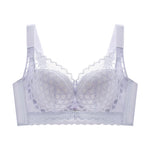Women's Full Coverage Wire Free Bra Non-Foam Lace Bra Thin Sexy Lace Bra Plus Size 36-46CDE Push Up for Women Thin Latex Bra 46E
