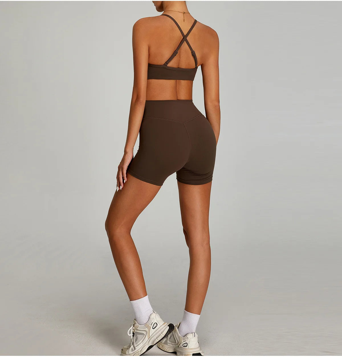 Women Cross Straps Sports Bra Gym Yoga Crop Workout Top Vest High Support Fitness Bralette Push Up Underwear Soft Breathable