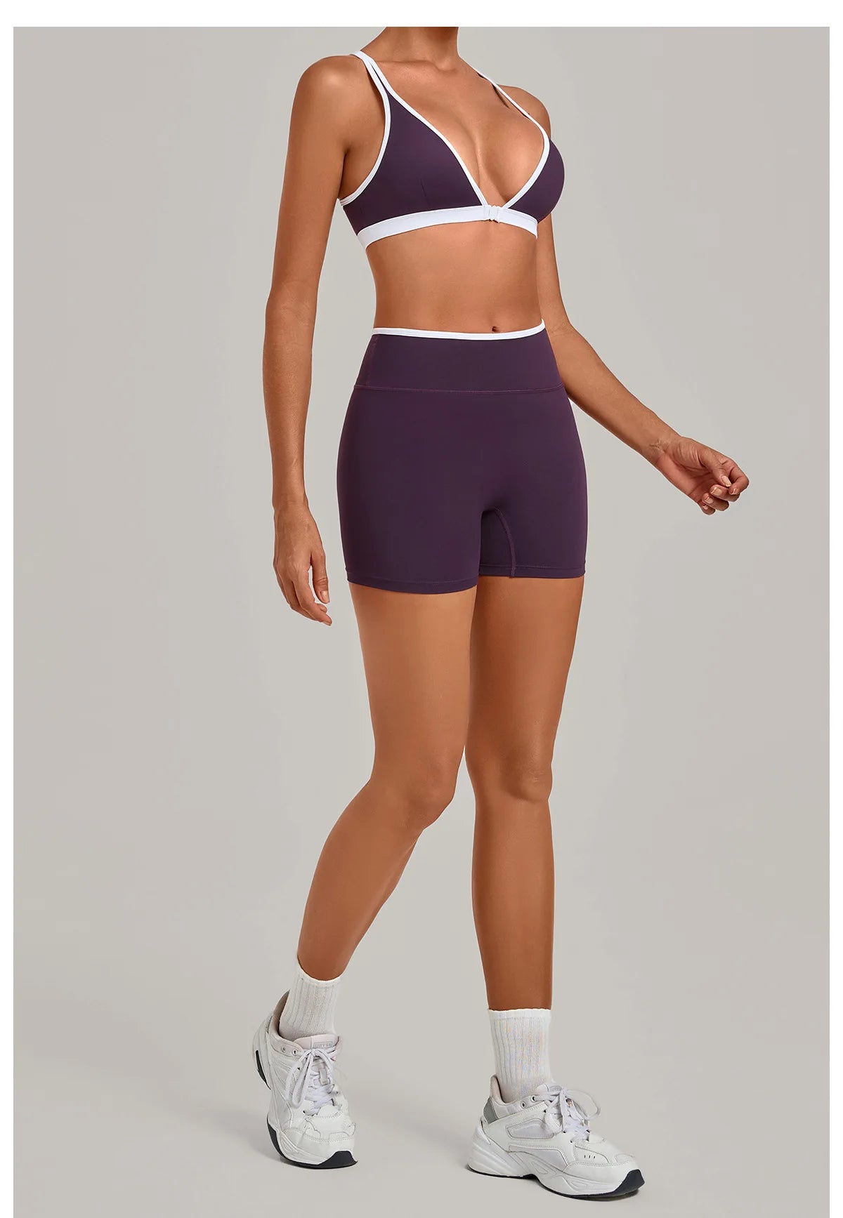 Summer Yoga Set 2Pcs Women's Tracksuit Back Cross Sports Bra Sportswear High Waist Butt-Lifting Fitness Pants Workout Top Suit