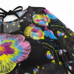 S - XXL New Printed Long Sleeve With Pants Women Swimwear One Piece Swimsuit Female Floral Padded Bather Bathing Suit Swim V7176