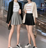 2024 White Women Pleated Skirts Summer High Waist Zipper Girls Dancing JK Mini Skirts Black Fashion Student A Line Faldas