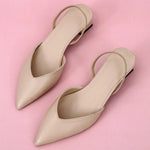 Shoes for Women Hot Sale Slingbacks Women's High Heels Shallow Mouth Office and Career Sexy Slip-on Toe Cap Gladiator Sandals