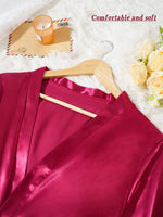 4Pcs Women Satin Pajama Set Robe Lace Lingerie Sexy Silk Nightwear Sleepwear Soft Satin Nightgown Pyjamas Nightdress Nighty Robe