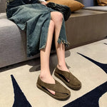 Summer Shoes Women 2026 New Casual Flats Closed Toe Sandals Retro Slip-on Summer Loafers Non-Slip Comfortable Sandal Footwear