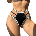 1pcs Low Waist Fashion Style Women G-string Black Women Intimate Sexy Lingerie Elegant Lady Thongs Underwear Female Panties
